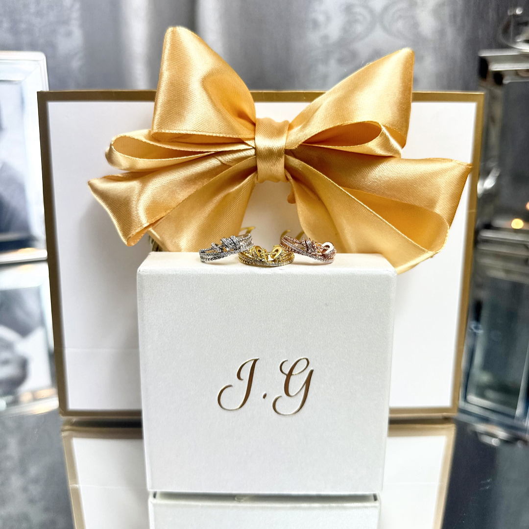 Personalised Fidget Ring Gift Set (Adjustable Size)