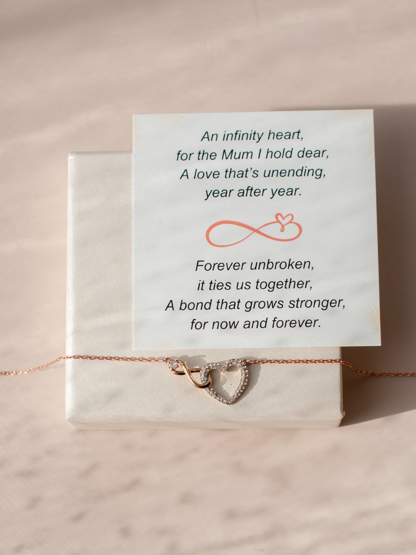 Mother & Daughter Infinity Heart Necklace - Mothers Day Gift Set