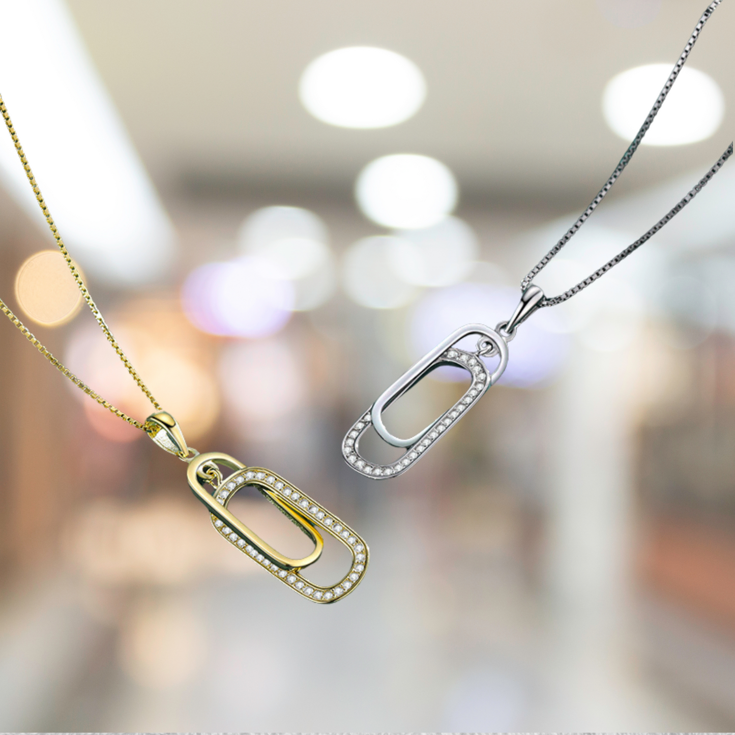 Mother & Daughter Forever Linked Together Necklace - Mothers Day Gift Set