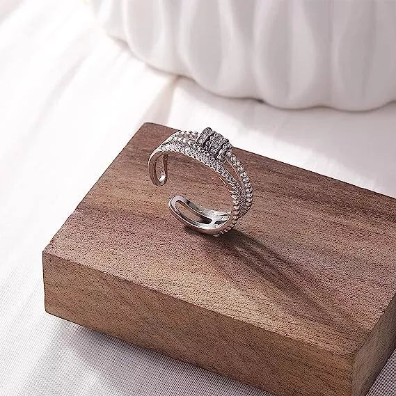 Personalised Fidget Ring Gift Set (Adjustable Size)