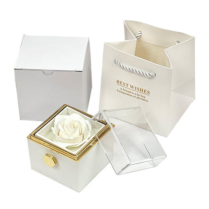 Rotating Eternal Rose Jewellery Box