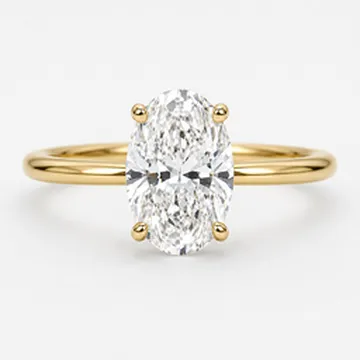 Oval Diamond Keepsake Ring